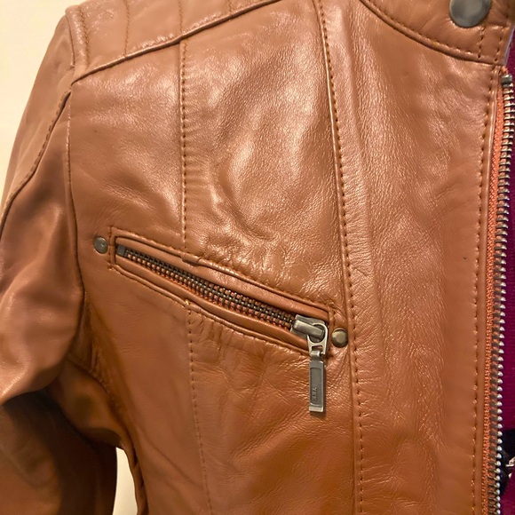 Brown Leather Jacket - Picture 4 of 8